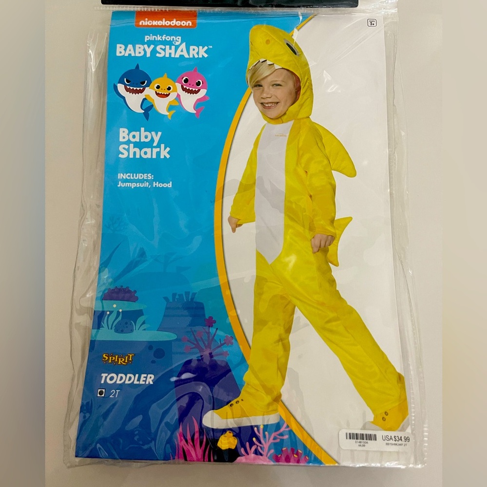 Nickelodeon Yellow Baby Shark Costume